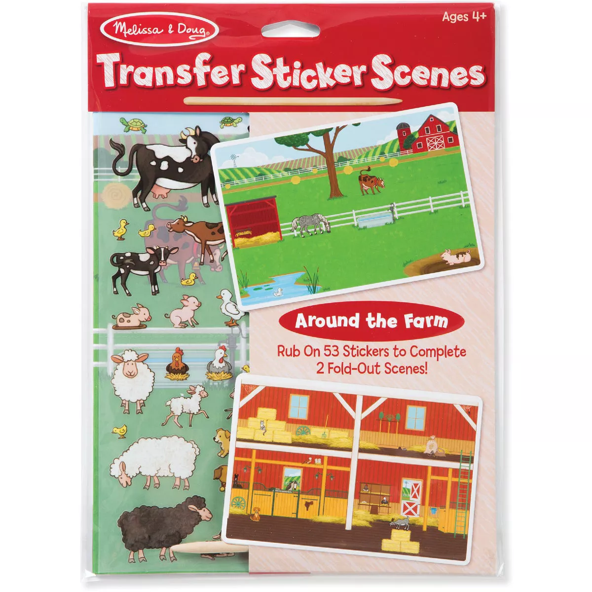 Melissa & Doug 52 Ct. Transfer Sticker Farm