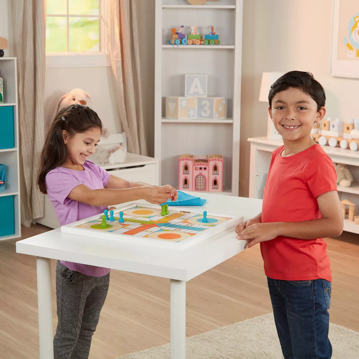 Melissa & Doug Double-Sided Wooden Chess & Pachisi Board Bame - photo 2