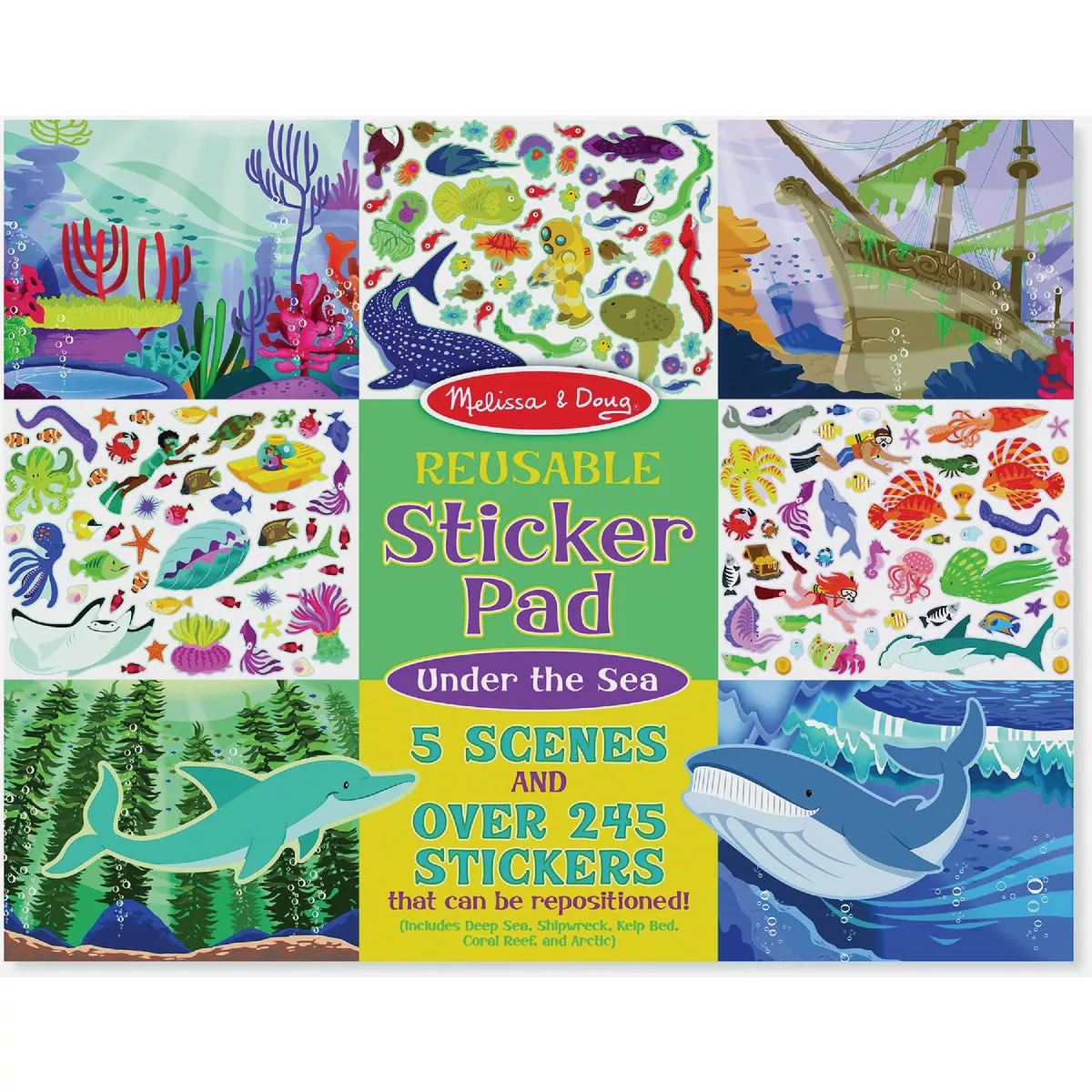 Melissa & Doug Reusable Sticker Pad - Under the Sea