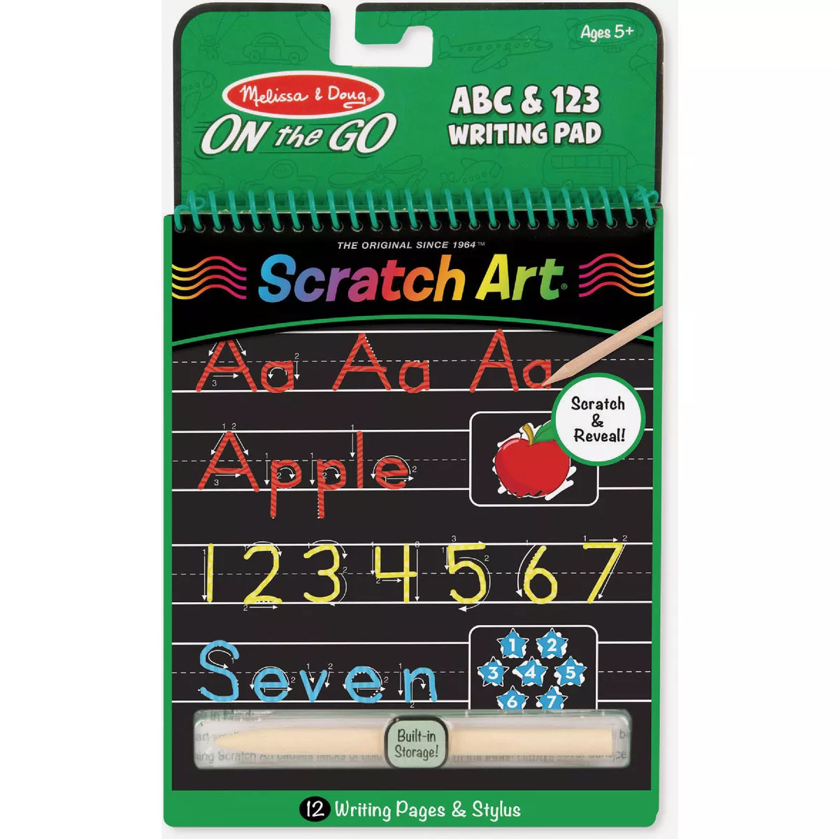 Melissa & Doug On The Go ABC & 123 Scratch Art Writing Pad | True Value ...