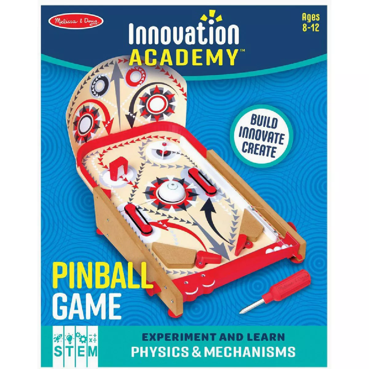 Melissa & Doug Pinball Game Innovation Academy Educational Toy