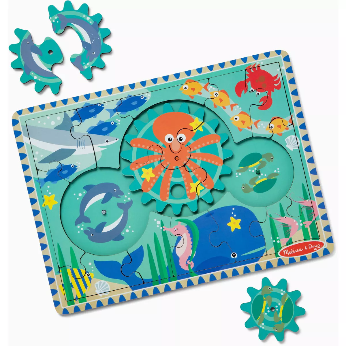 Melissa & Doug Wooden Underwater Gear Wooden Puzzle (18-Piece)