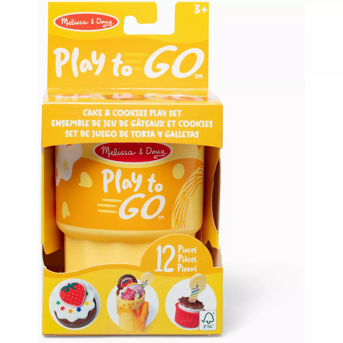 Melissa & Doug Play to Go Cake & Cookies Play Set (12-Piece)