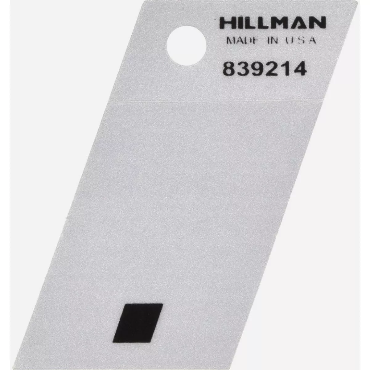 Hillman 1.5 Adhesive Period Black and Silver Reflective Symbol