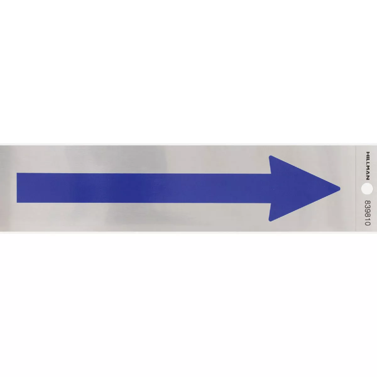 Hillman Adhesive Blue Arrow Sign (2" x 8")