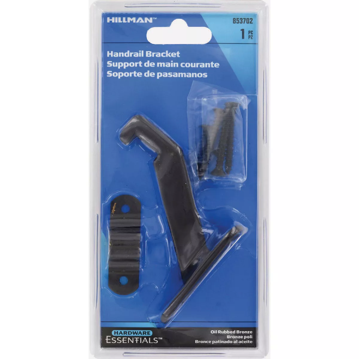 Hardware Essentials Heavy Duty Handrail Bracket Oil Rubbed Bronze (Carded) - photo 2