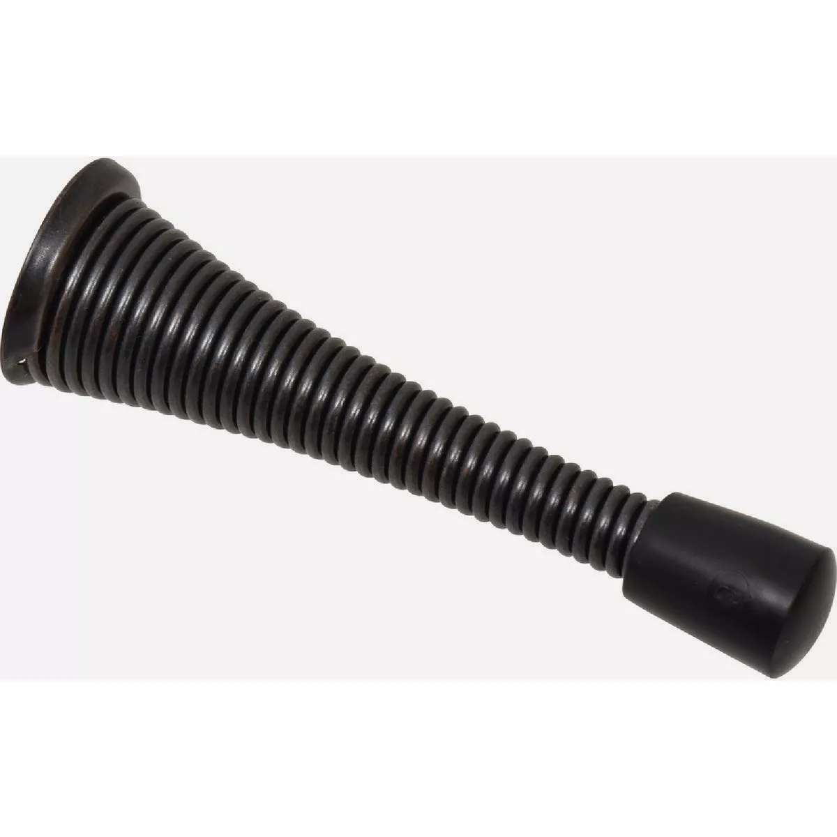 Hardware Essentials 3 In, Oil Rubbed Bronze Broad Base Spring Door Stop (2 Pack)-
