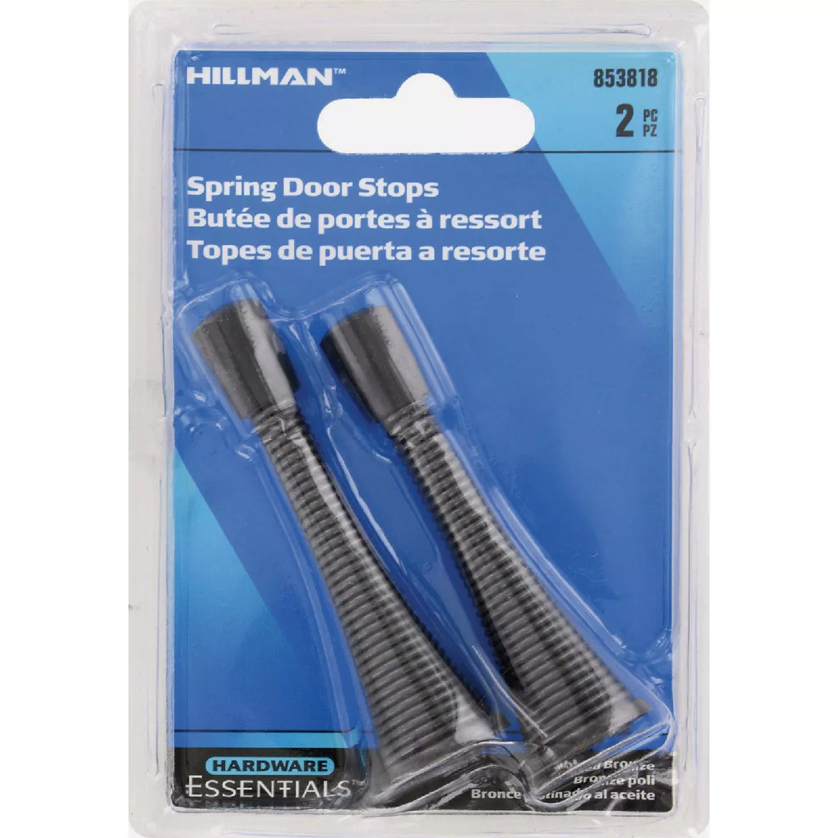 Hardware Essentials 3 In, Oil Rubbed Bronze Broad Base Spring Door Stop (2 Pack)- - photo 2