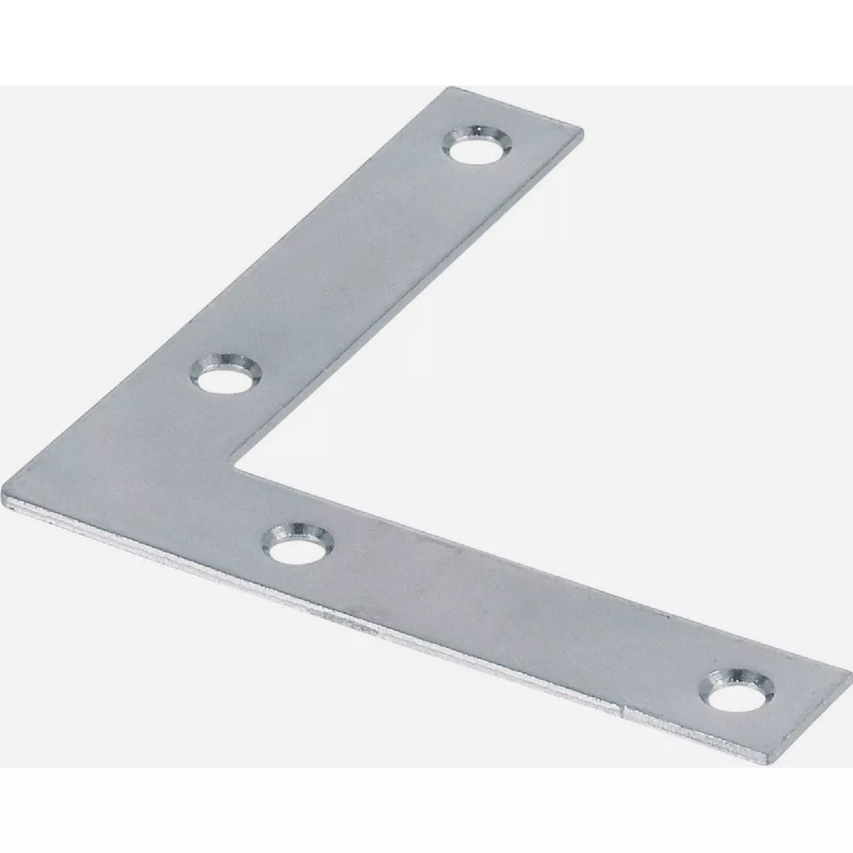 Hardware Essentials Flat Corner Iron Zinc (4" x 3/4")