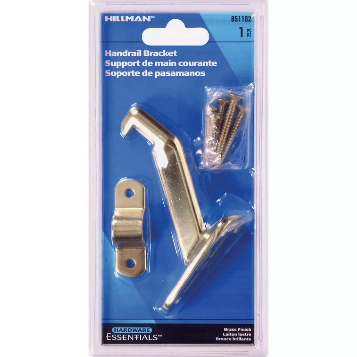 Hardware Essentials Heavy Duty Handrail Bracket Brass (Carded) - photo 2