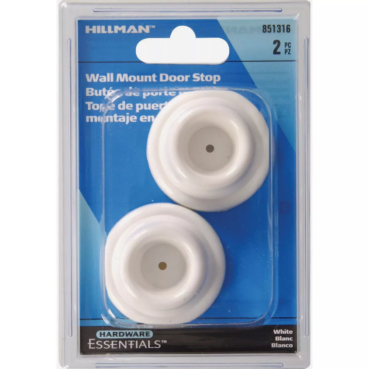 Hardware Essentials White Adhesive Wall Mount Door Stop- - photo 2