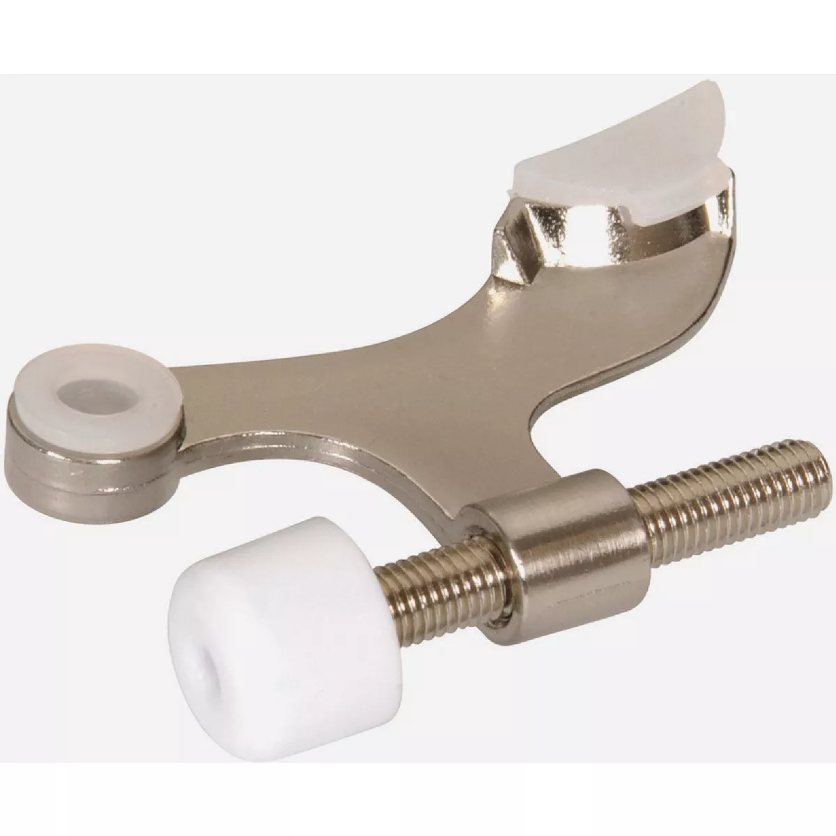 Hardware Essentials Satin Nickel Solid and Hollow Hinge Pin Door Stop