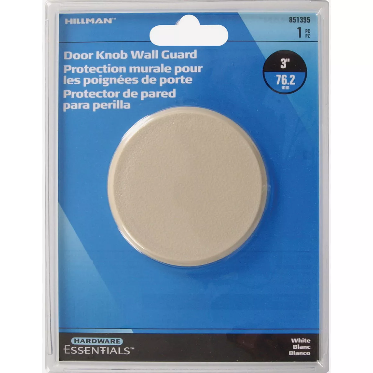 Hardware Essentials 3 In. White Door Knob Wall Guard - photo 2
