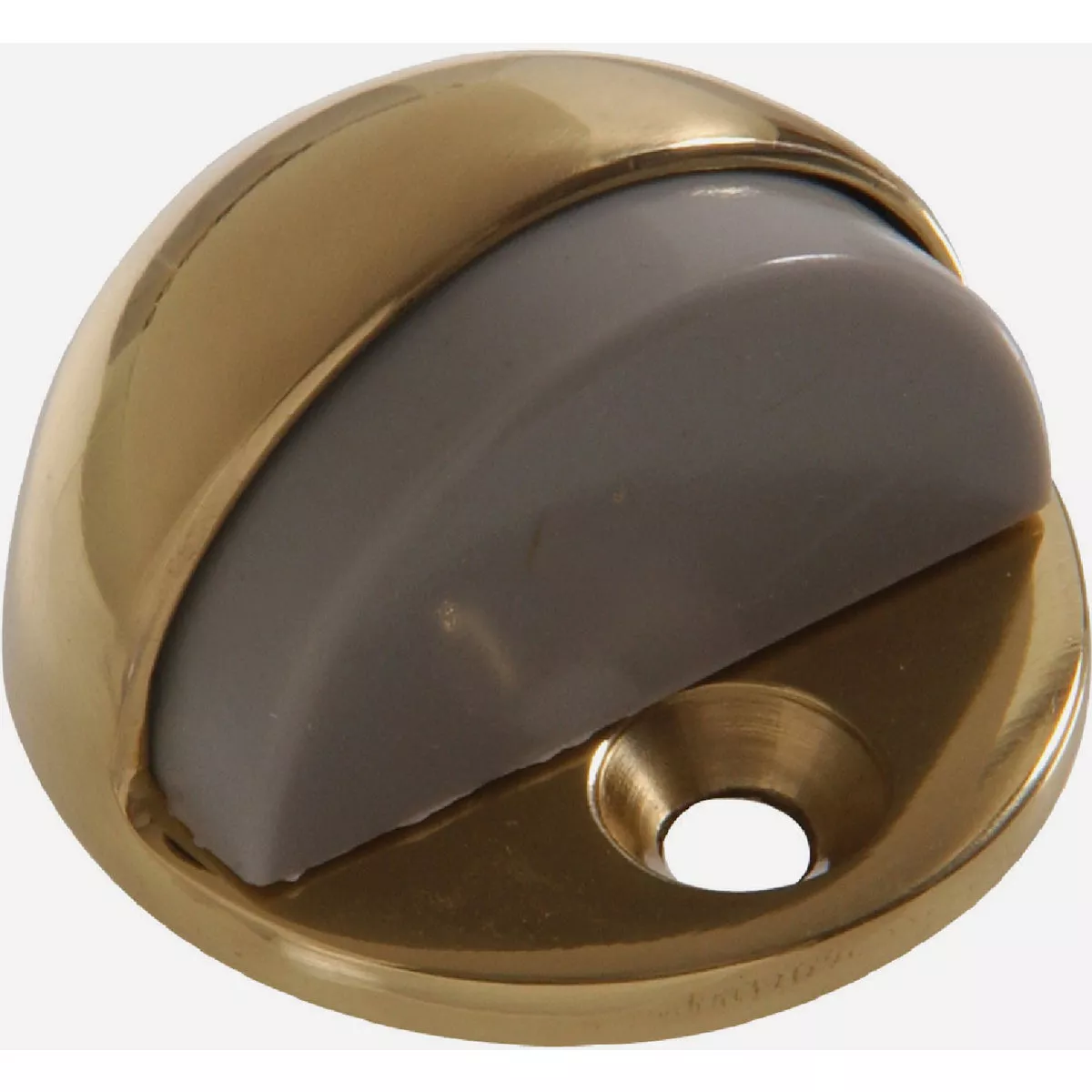 Hardware Essentials 1/4 In.- 3/4 In. Clearance Brass Low Dome Floor Door Stop-