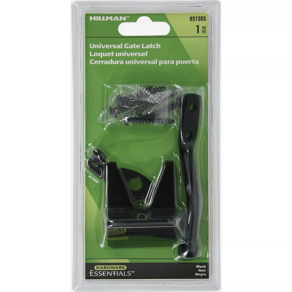 Hardware Essentials Black Gate Latch