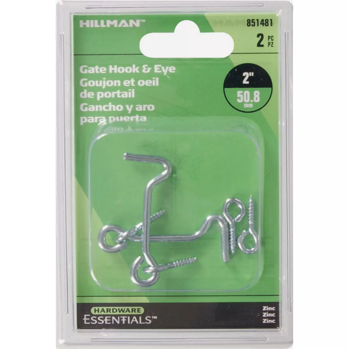Hardware Essentials 4 In. Zinc Hook and Eye Latch- - photo 2