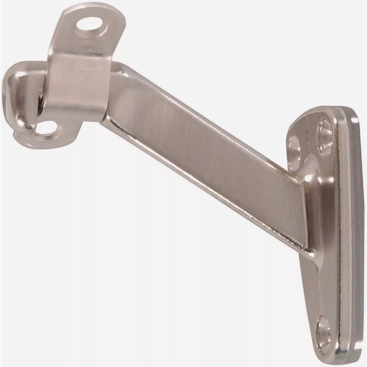 Hardware Essentials Heavy Duty Handrail Bracket Satin Nickel (Carded)-
