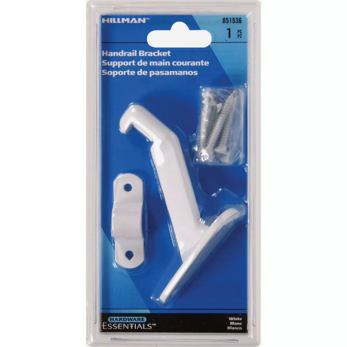 Hardware Essentials Heavy Duty Handrail Bracket White (Carded) - photo 2