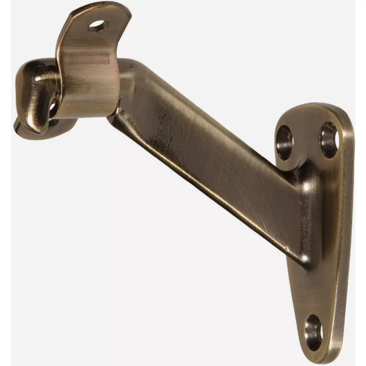Hardware Essentials Heavy Duty Handrail Bracket Antique Brass (Carded)