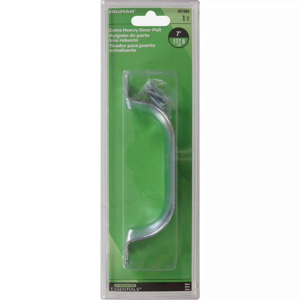 Hardware Essentials 7 In. Zinc Heavy-Duty Door Pull