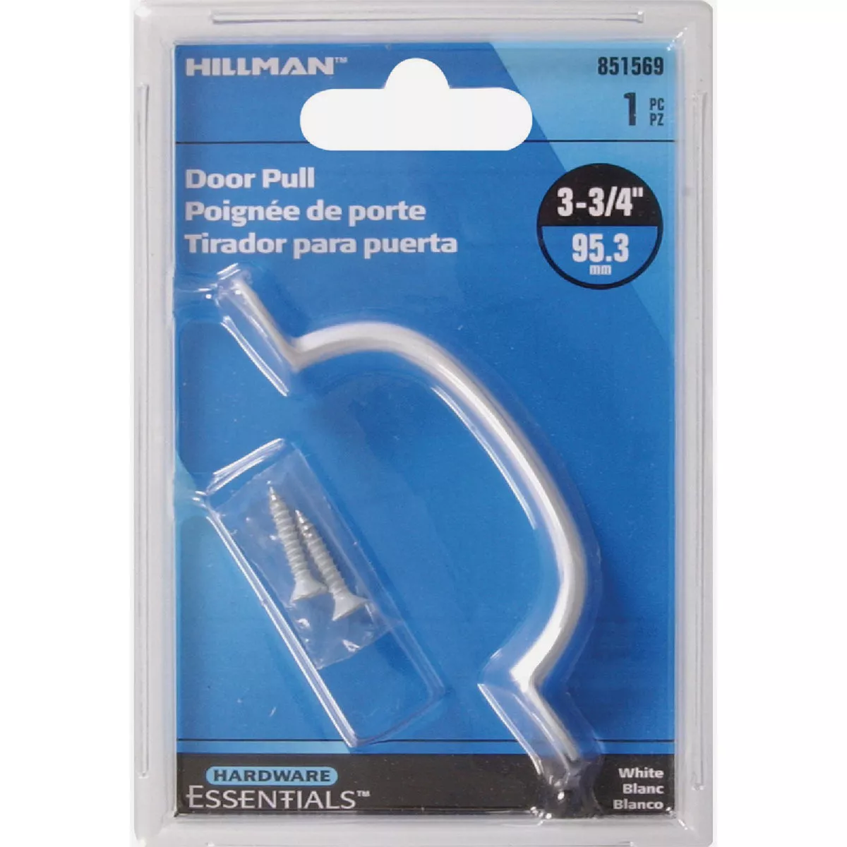 Hardware Essentials 3-3/4 In. White Utility Door Pull - photo 2