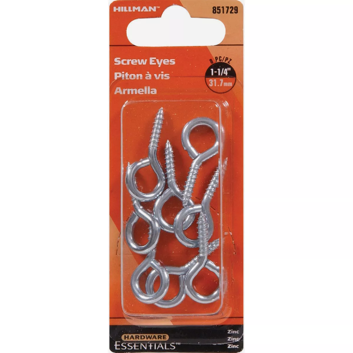 Hardware Essentials #110 x 1-1/4 In. Zinc Screw Eye (8-Pack)- - photo 2