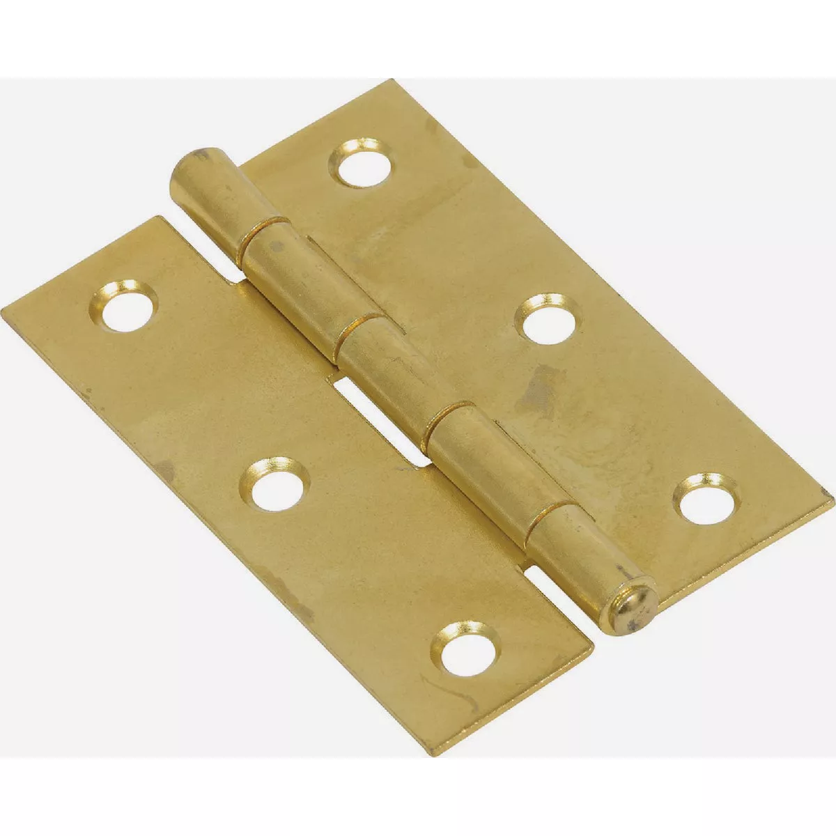 Hardware Essentials 3 In. Brass Fixed Pin Light Narrow Hinge (2-Pack ...