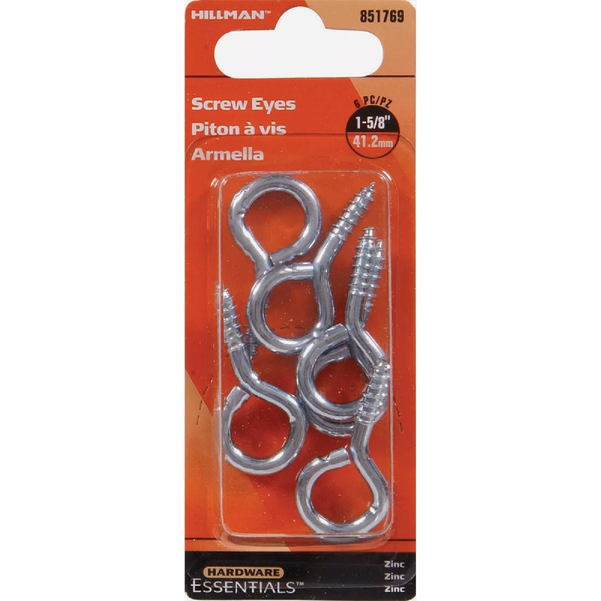 Hardware Essentials #8 x 1-5/8 In. Zinc Screw Eye (6-Pack) - photo 2