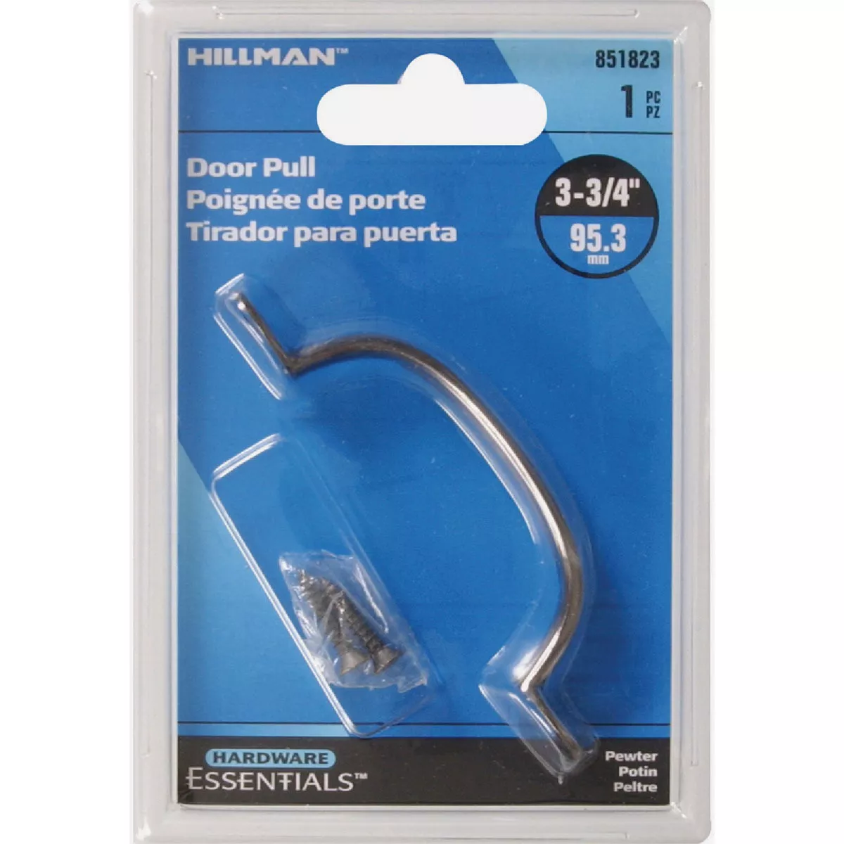 Hardware Essentials 3-3/4 In. Pewter Utility Door Pull - photo 2