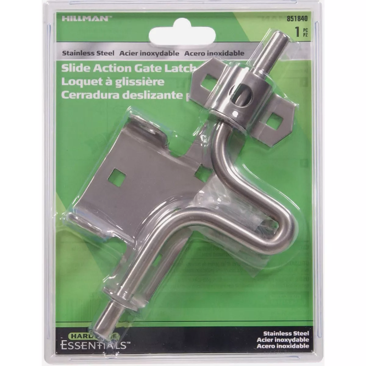 Hardware Essentials Stainless Steel Slide Gate Latch - photo 2