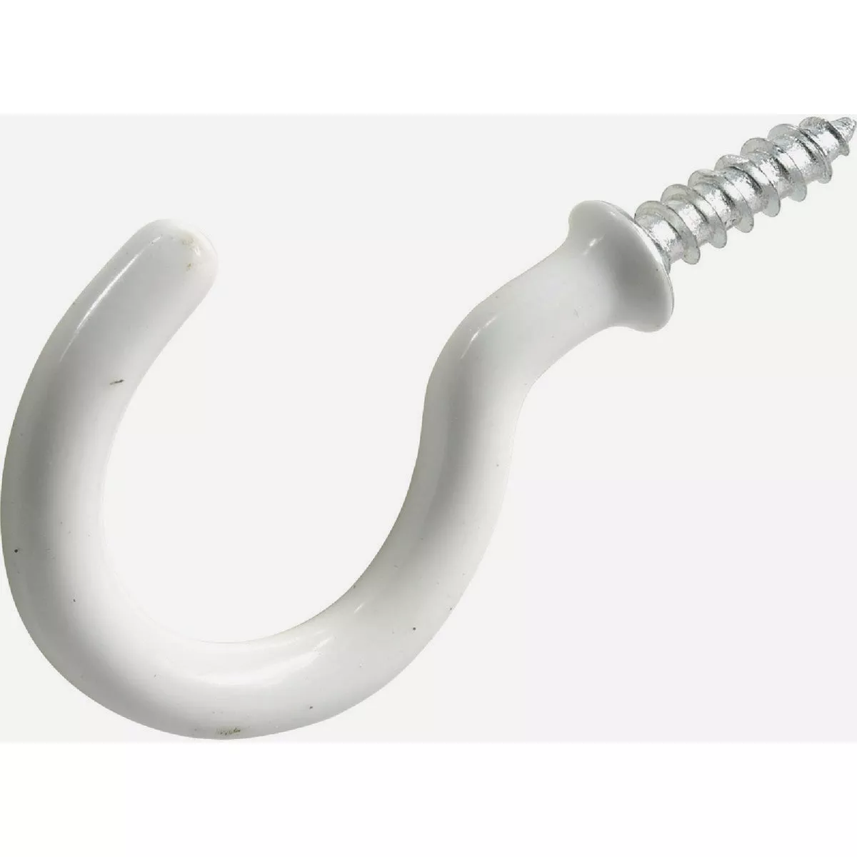 Hardware Essentials 1-1/2 In. White Vinyl Cup Hook (5-Count)