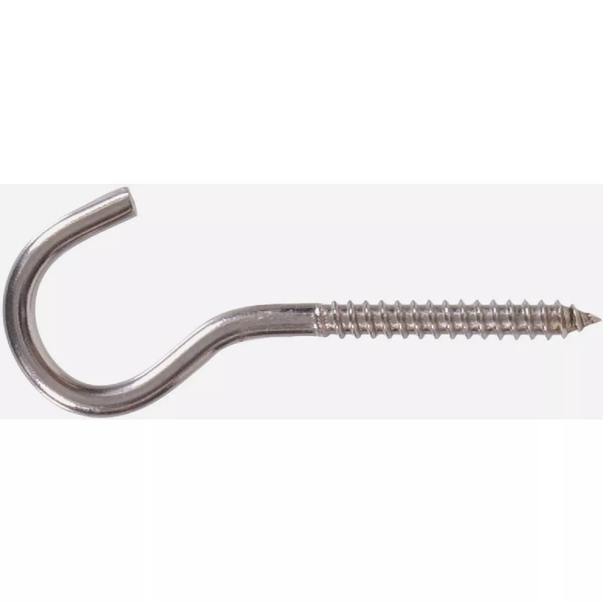 Hardware Essentials 1/4 In. x 4-1/4 In. Stainless Steel Screw Ceiling Hook