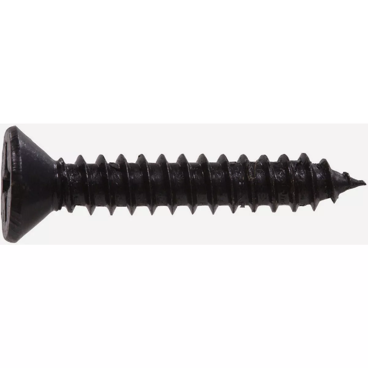 Hardware Essentials #12 x 1-1/4 In. Phillips Flat Head Black Wood Screw (18 Ct.)-