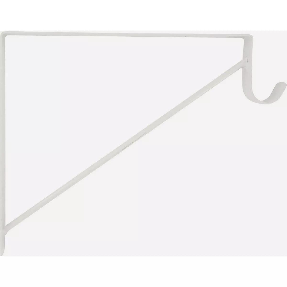 Hardware Essentials White Steel Shelf/Rod Bracket (125 Lb.)-