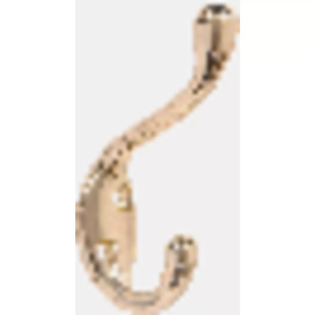 Hardware Essentials Brass Coat/Hat Wardrobe Hook (2-Pack)