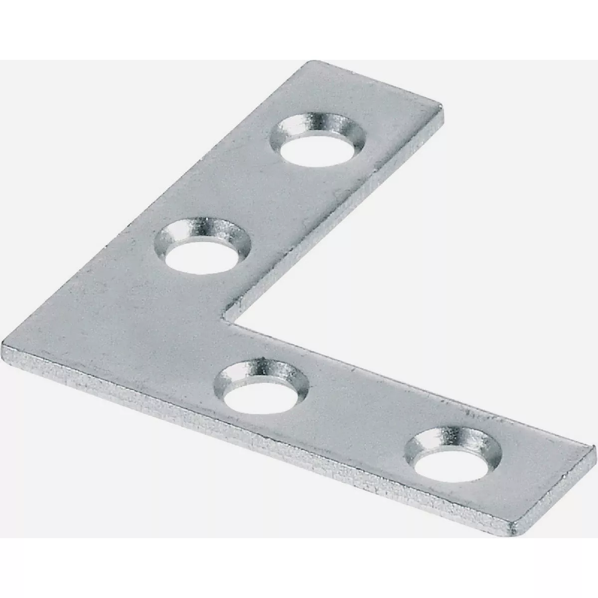 Hardware Essentials Flat Corner Iron Zinc (1-1/2" x 3/8") 4 Pack