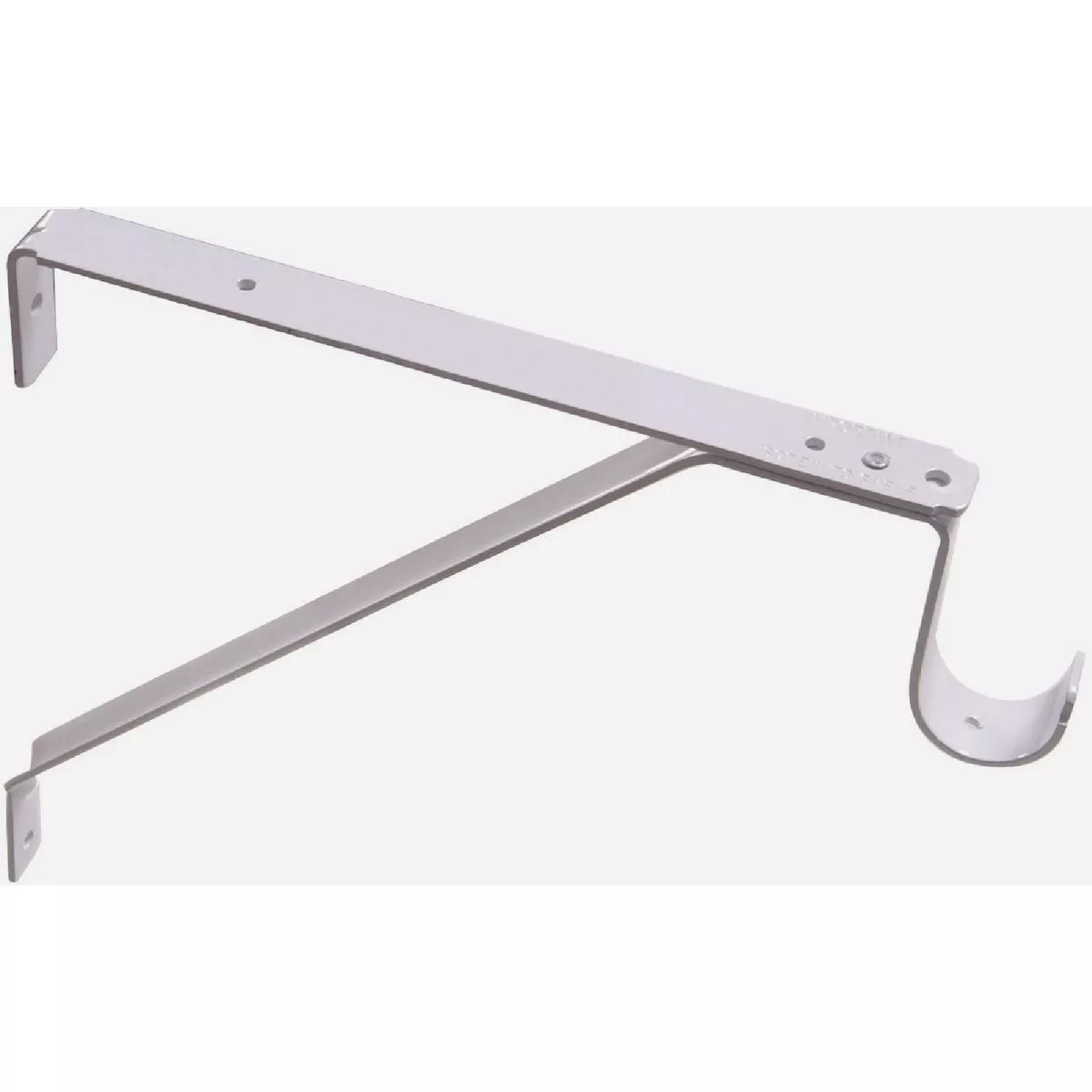 Hardware Essentials White Steel Slide Adjustable Shelf/Rod Bracket (75 Lb.)-