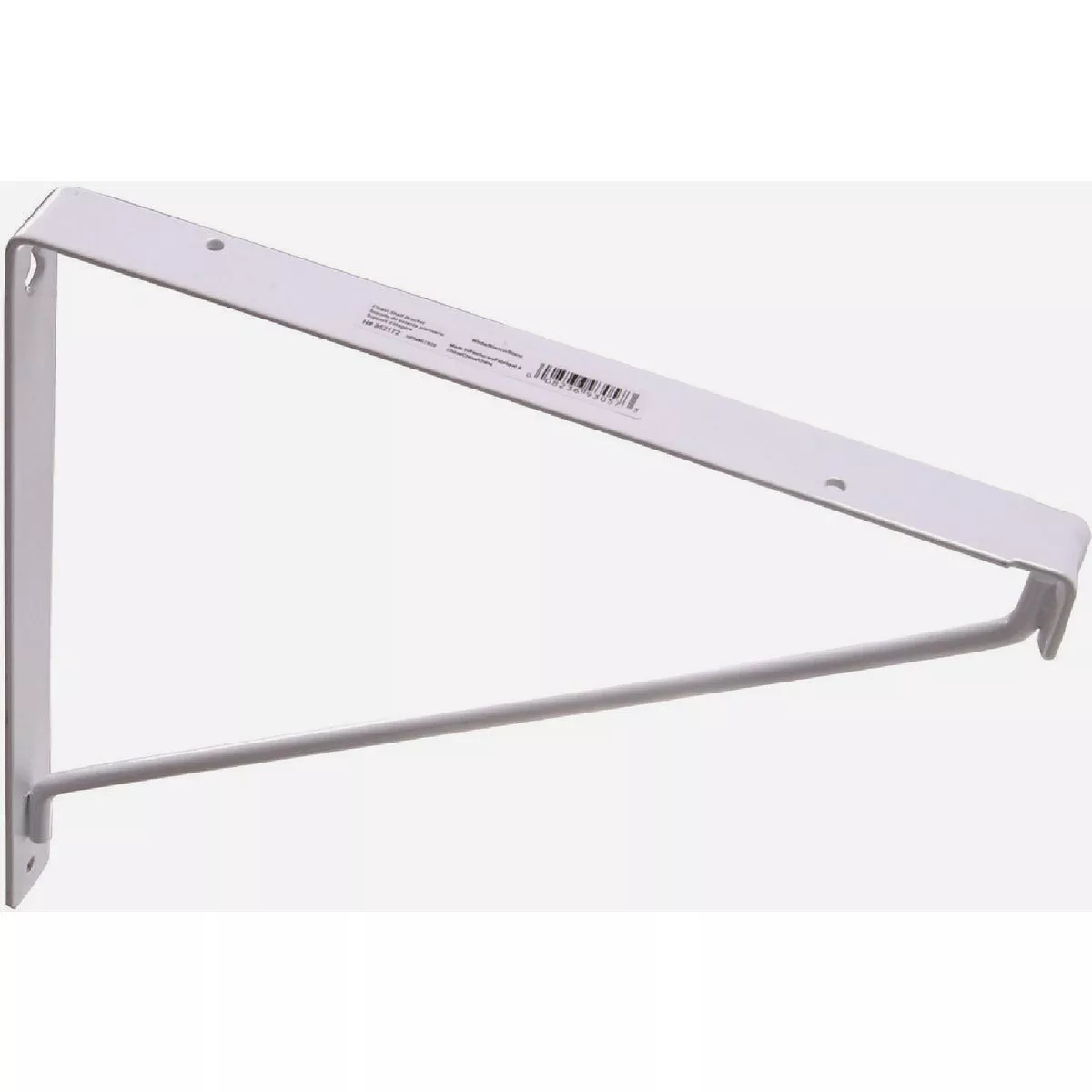 Hardware Essentials 11 In. x 11 In. White Steel Shelf Bracket