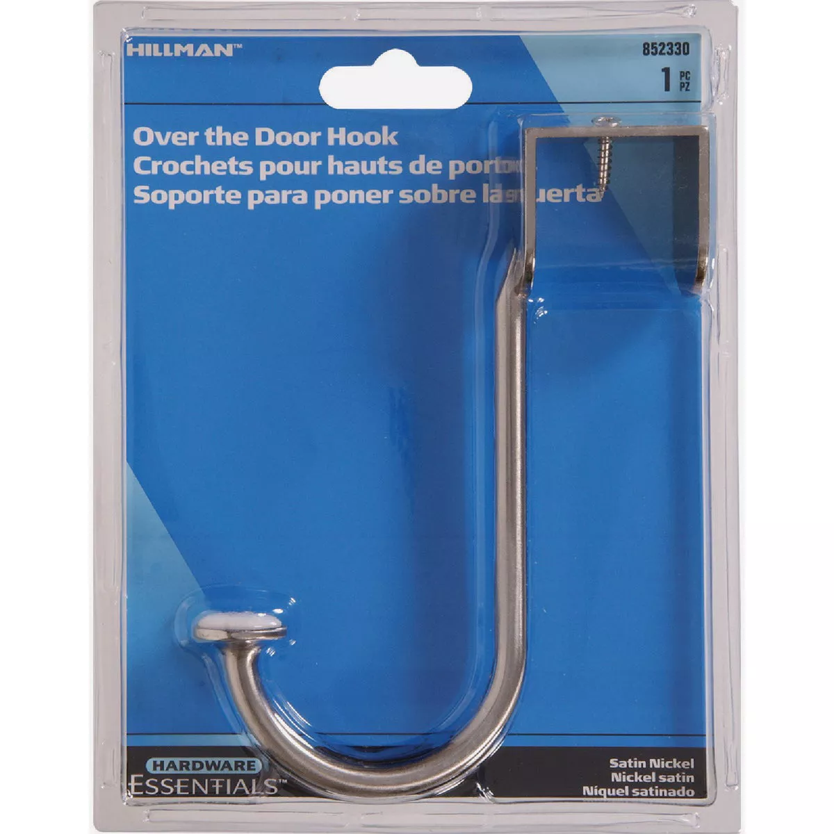 Hardware Essentials Satin Nickel Over-the-Door Hook - photo 2