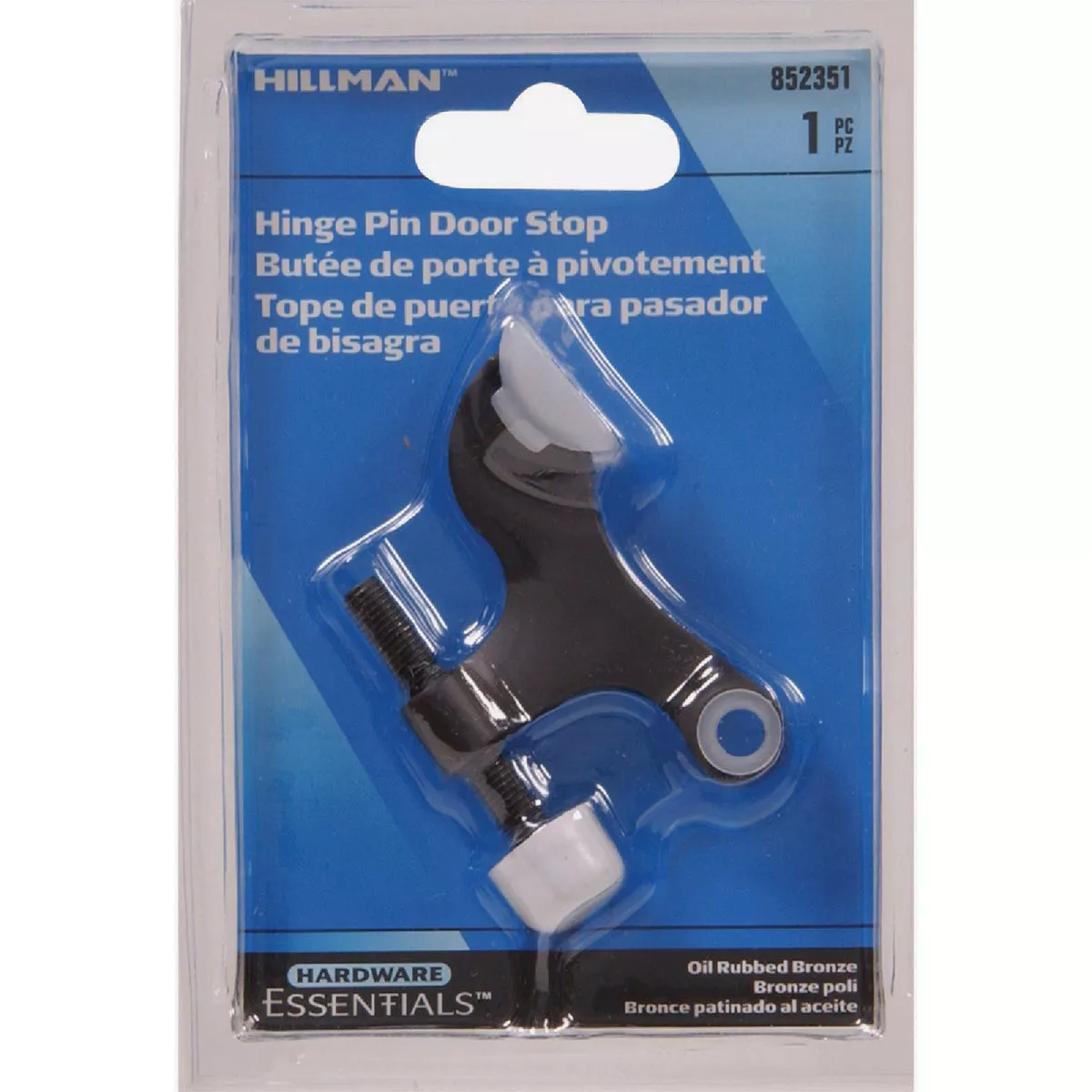 Hardware Essentials Oil Rubbed Bronze Solid and Hollow Hinge Pin Door Stop - photo 2