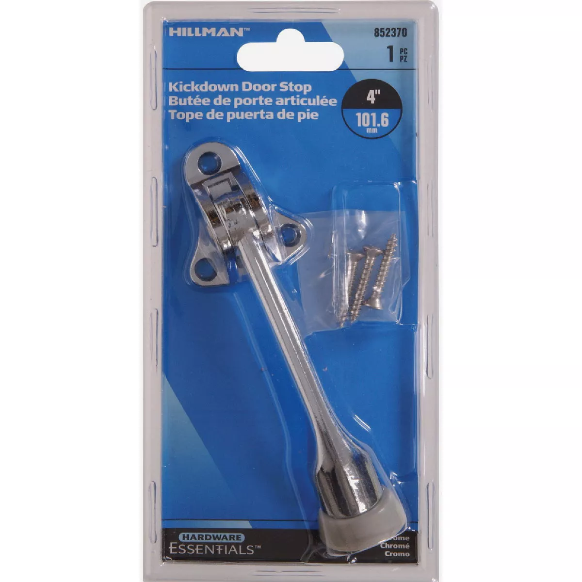 Hardware 4 In. Chrome Essentials Kickdown Door Stop - photo 2