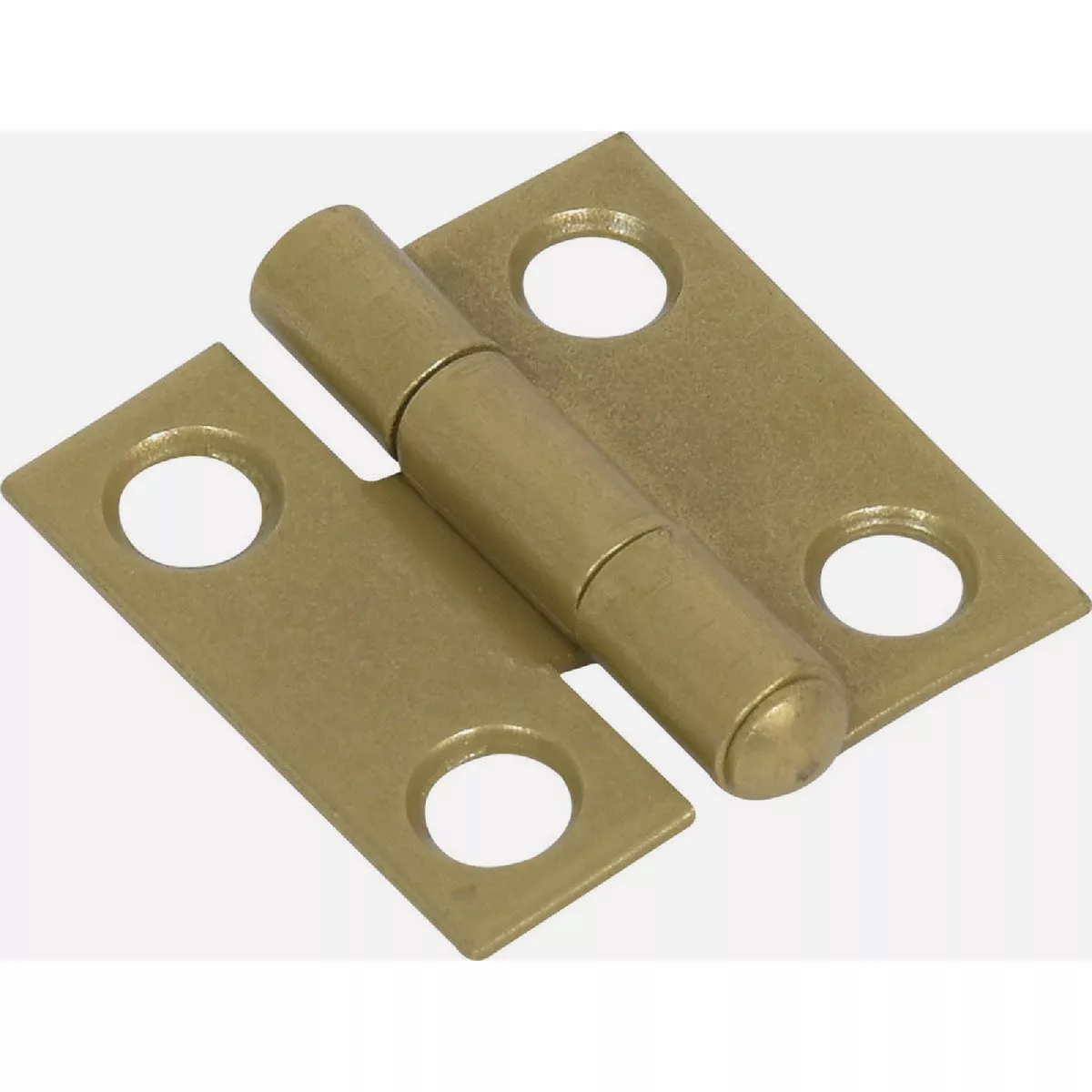 Hardware Essentials 1 In. Brass Removable Pin Narrow Hinge (2-Pack)-