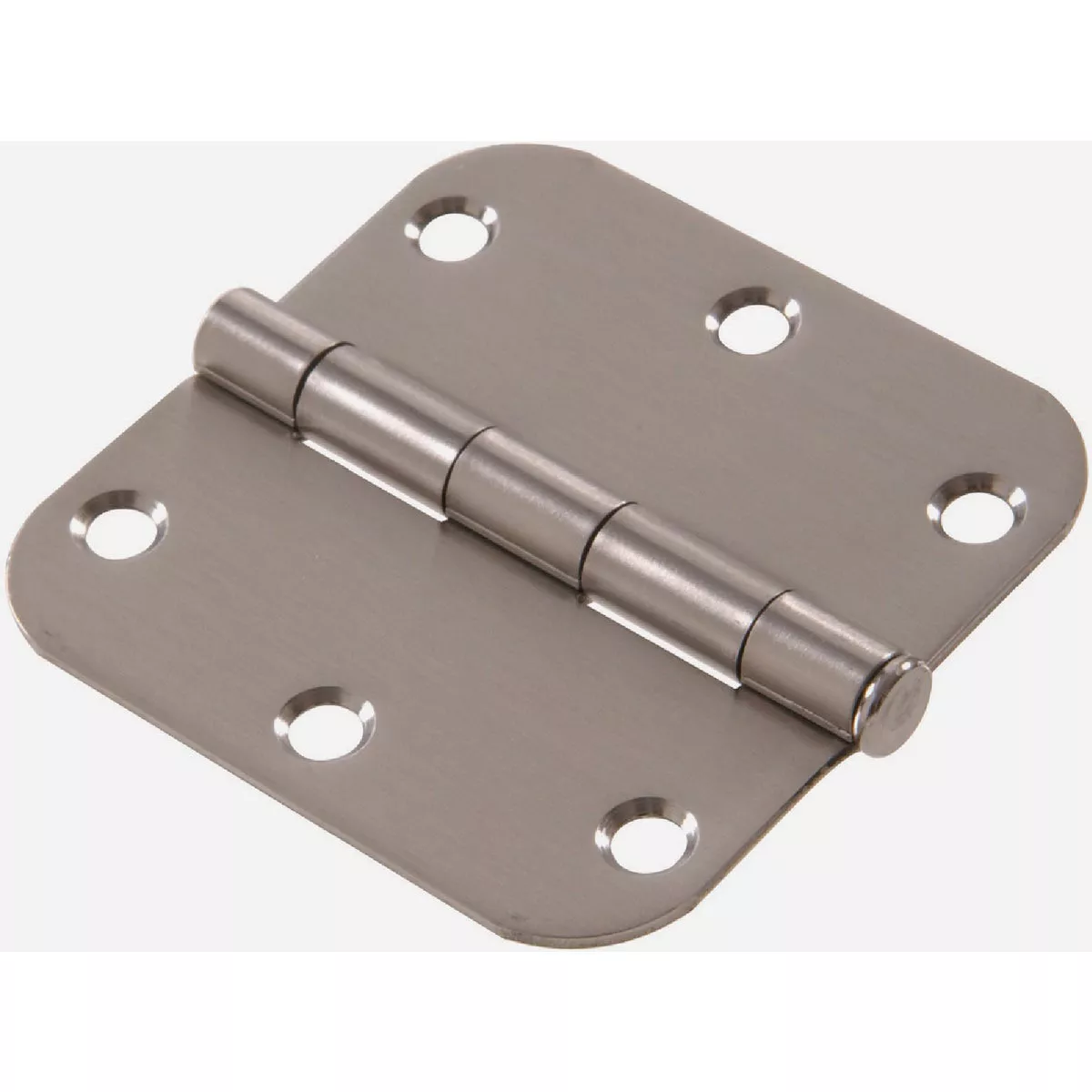 Hardware Essentials 5/8" Round Corner Door Hinge Stainless Steel (3-1/2")