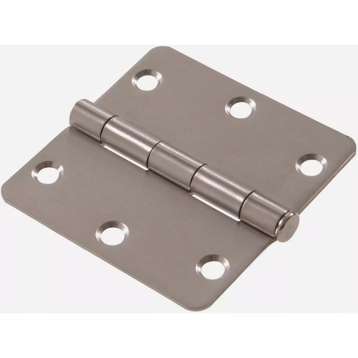 Hardware Essentials 1/4" Round Corner Door Hinge Stainless Steel (3-1/2")