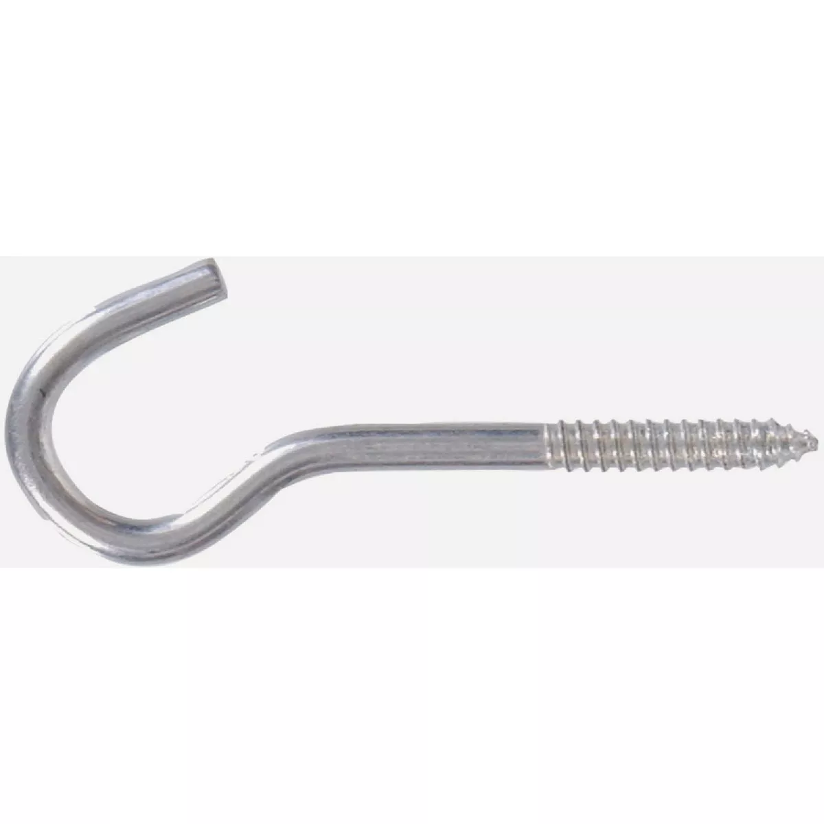 Hardware Essentials #6 In. x 3-3/8 In. Zinc Flagged Screw Ceiling Hook