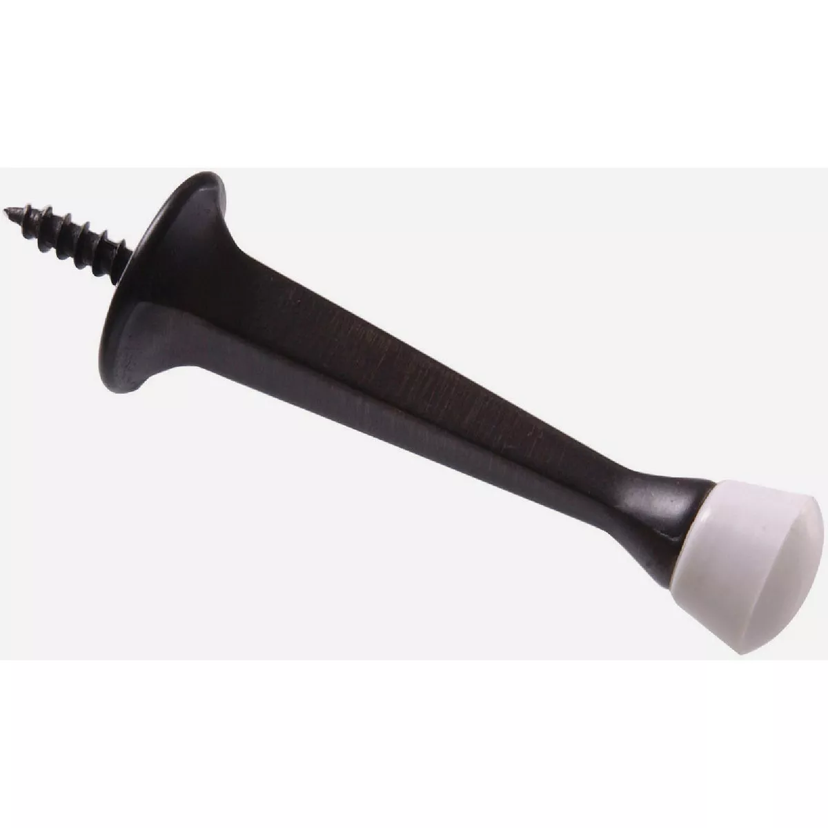 Hardware Essentials 3 In. Oil Rubbed Bronze Square Post Rigid Door Stop (2 Pack)