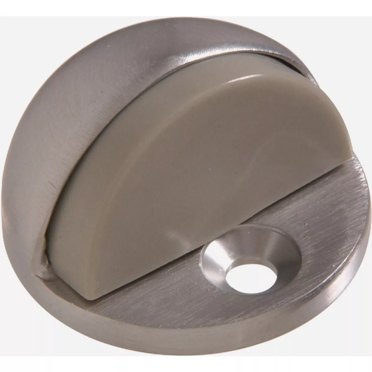 Hardware Essentials 1/4 In. - 3/4 In. Clearance Satin Chrome Low Dome Floor Door Stop