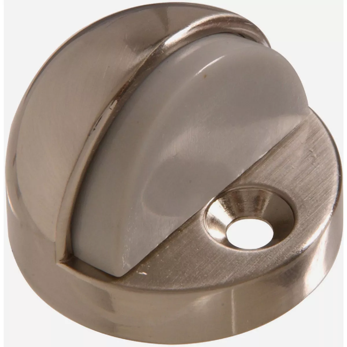 Hardware Essentials 1/2 In. - 1 In. Clearance Satin Nickel High Dome Floor Door Stop - photo 2