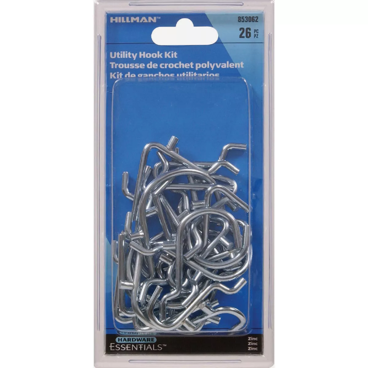 Hardware Essentials 1/8 In. or 1/4 In. Utility Pegboard Hook Kit (26-Piece) - photo 2