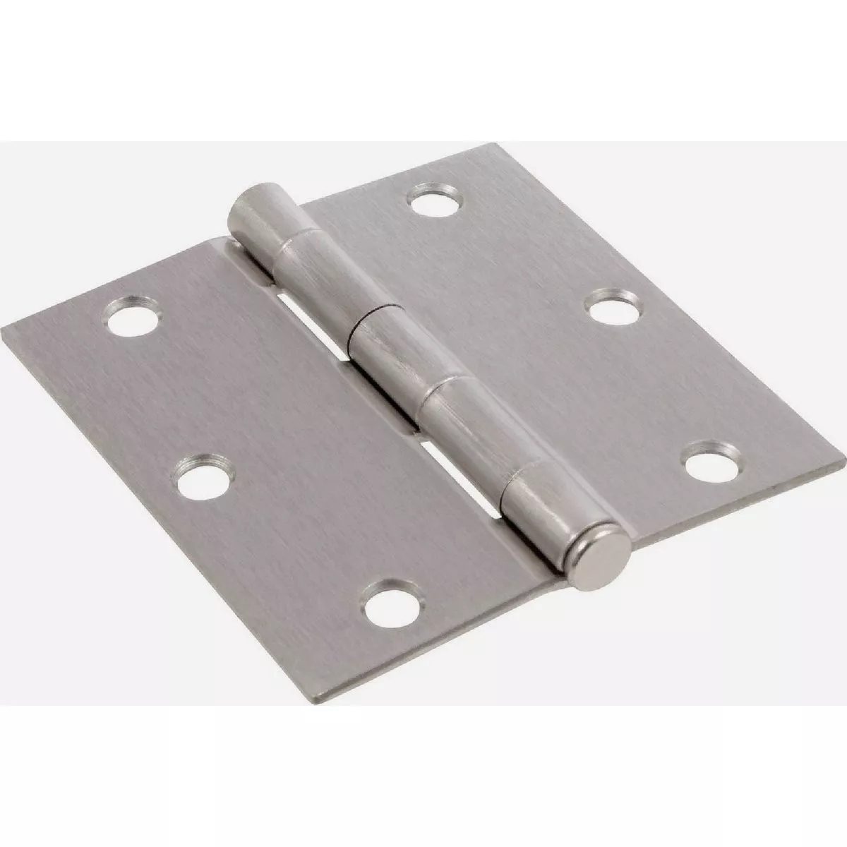 Hardware Essentials Square Corner Door Hinge Satin Nickel (3-1/2") 18 Pack